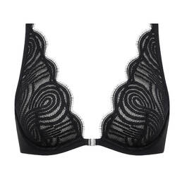 LIVY soutien-gorge triangle ouverture frontale en dentelle Palm Fiction