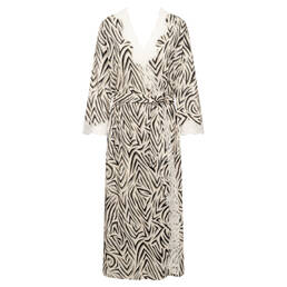 FÉRAUD kimono long en coton et modal Zebra Elegance FÉRAUD kimono long en coton et modal Zebra Elegance