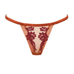 MARJOLAINE slip brésilien en soie et dentelle Désirée MARJOLAINE slip brésilien en soie et dentelle Désirée