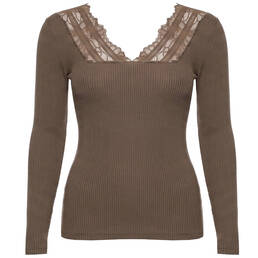 HANRO top manches longues en laine et soie Marcia HANRO top manches longues en laine et soie Marcia