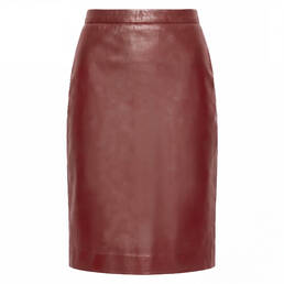LIVY jupe midi en cuir Mercure LIVY jupe midi en cuir Mercure