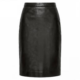 LIVY jupe midi en cuir Mercure LIVY jupe midi en cuir Mercure