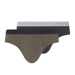 HANRO pack de 2 slips homme en coton Cotton Essentials HANRO pack de 2 slips homme en coton Cotton Essentials