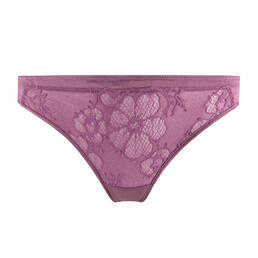 MAISON LEJABY tanga en soie et dentelle Silk'N Lace