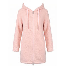 VERDISSIMA robe de chambre à capuche en polaire Soft Teddy VERDISSIMA robe de chambre à capuche en polaire Soft Teddy