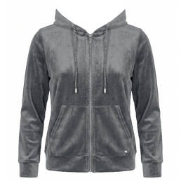 VERDISSIMA veste zippée en velours Marbella